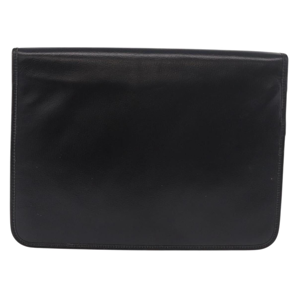 Dior Black Leather Clutch