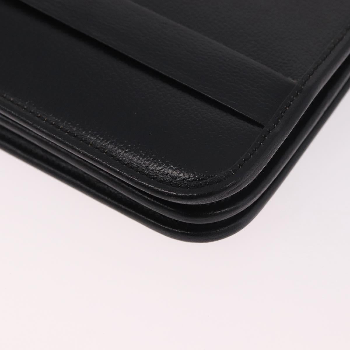 Dior Black Leather Clutch