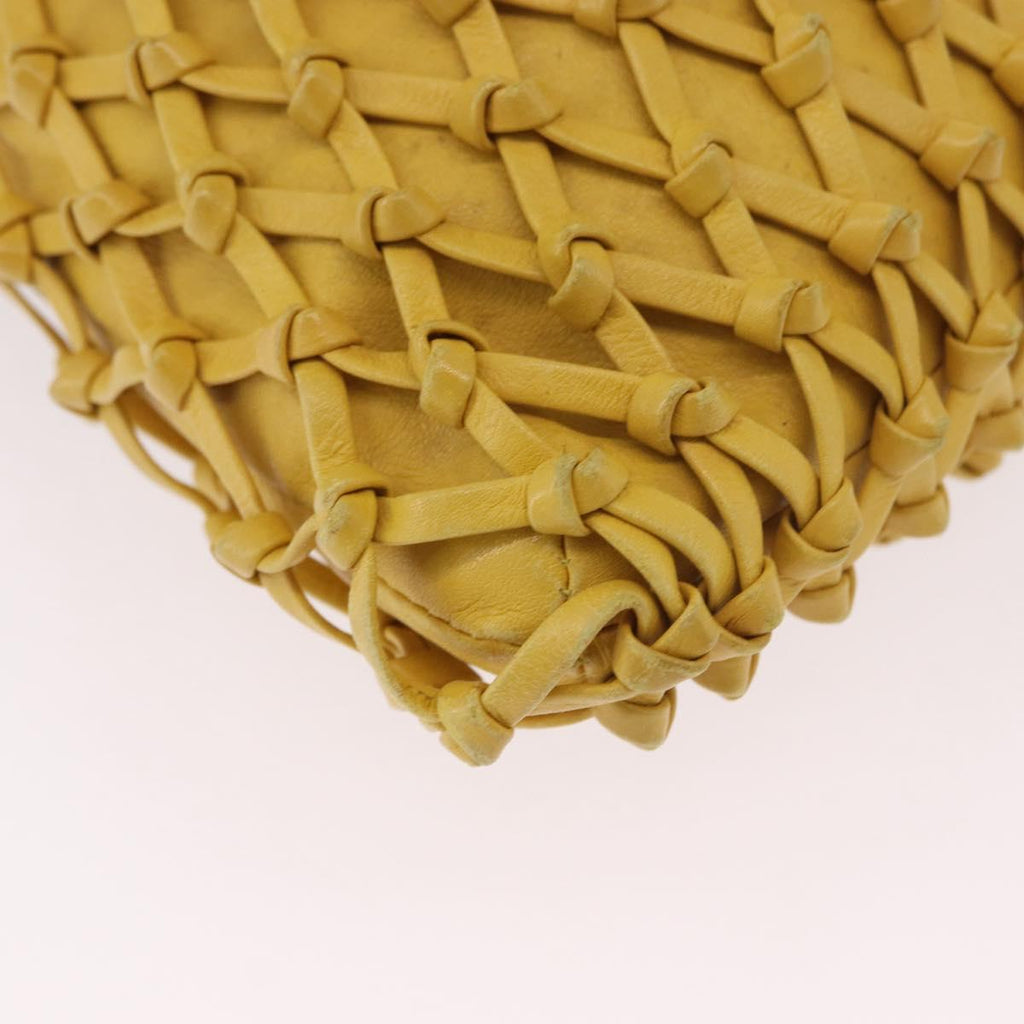 Chanel Yellow Knotted Handbag