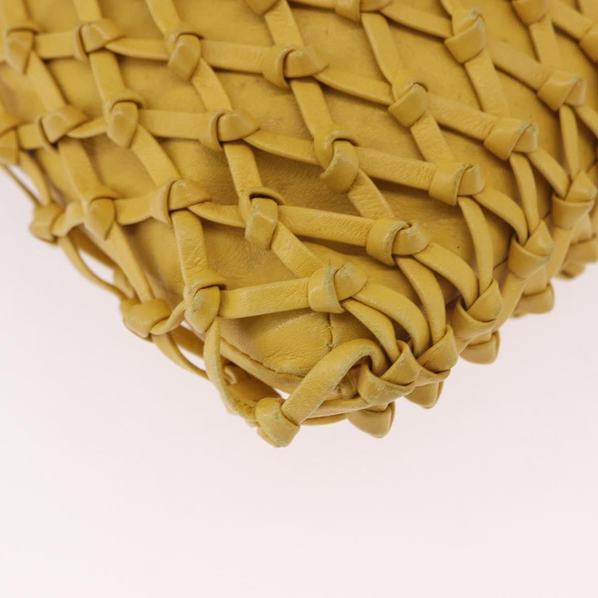 Chanel Yellow Knotted Handbag