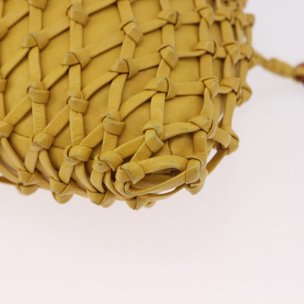 Chanel Yellow Knotted Handbag