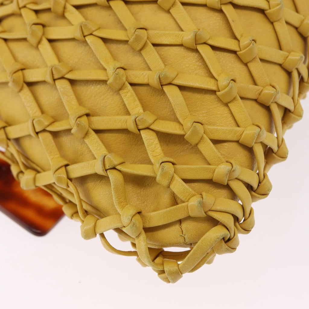 Chanel Yellow Knotted Handbag