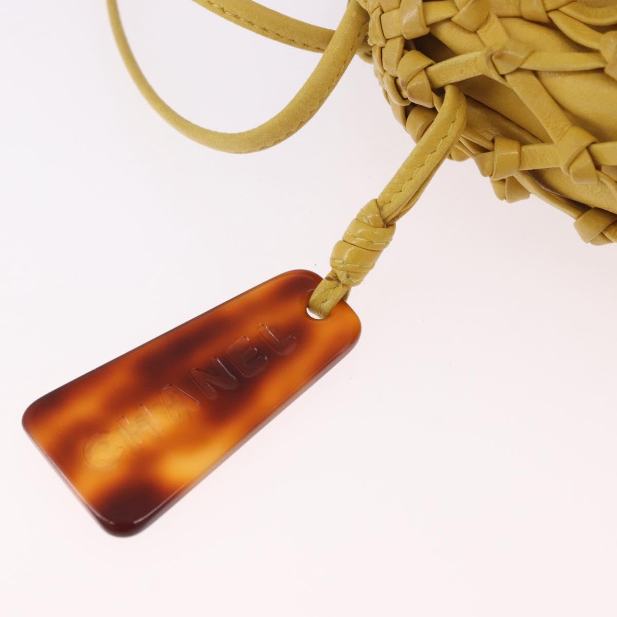 Chanel Yellow Knotted Handbag