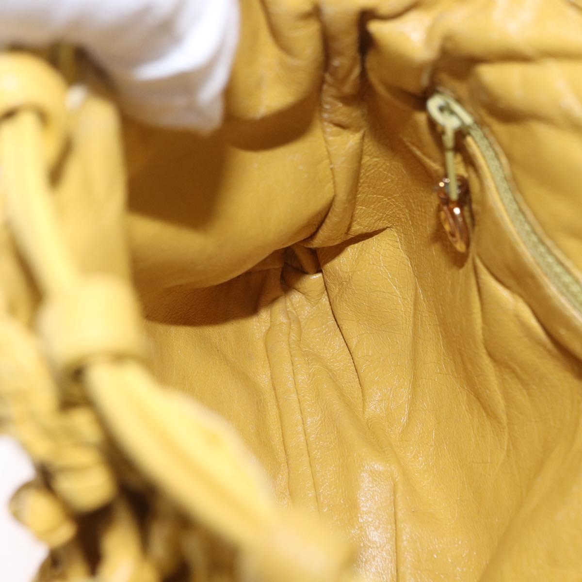 Chanel Yellow Knotted Handbag
