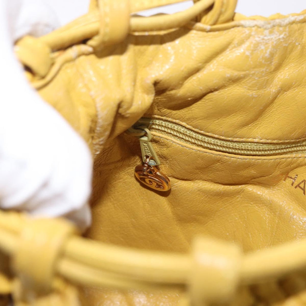 Chanel Yellow Knotted Handbag