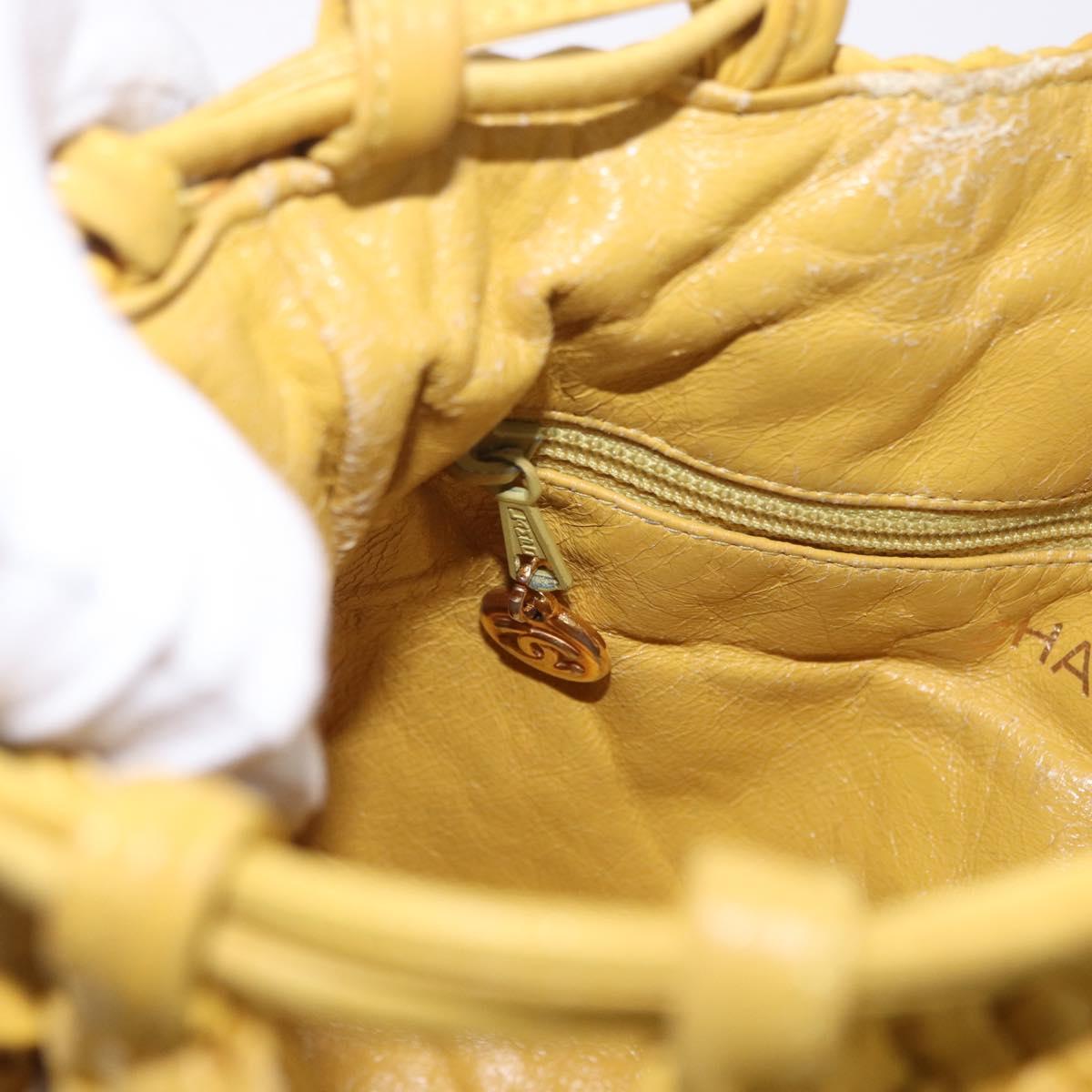 Chanel Yellow Knotted Handbag