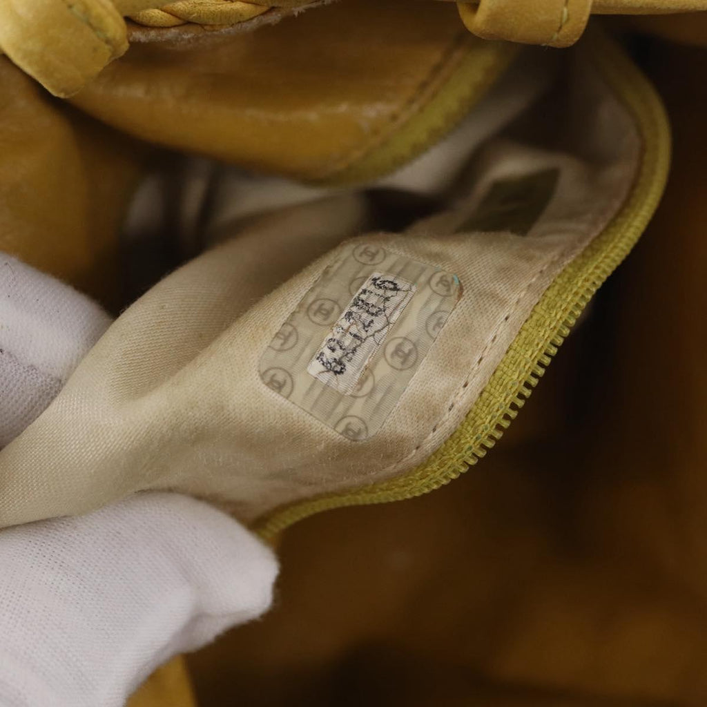Chanel Yellow Knotted Handbag