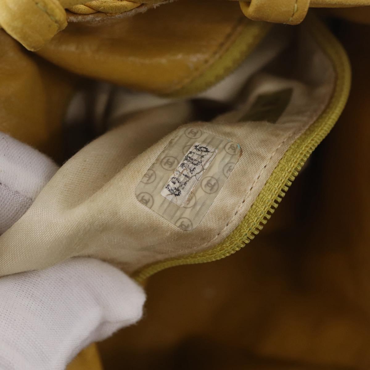 Chanel Yellow Knotted Handbag