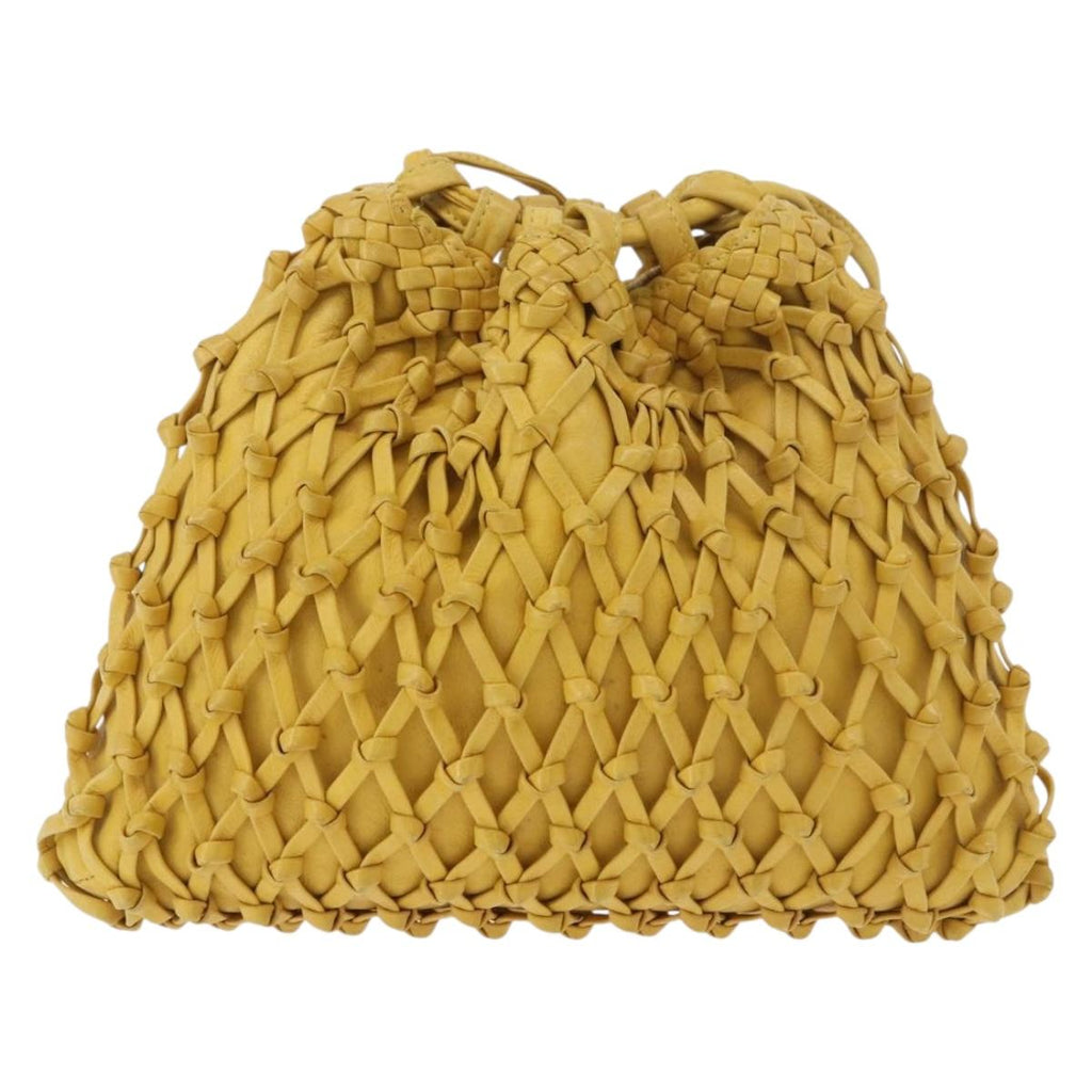 Chanel Yellow Knotted Handbag