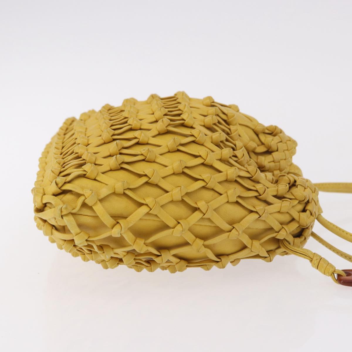 Chanel Yellow Knotted Handbag