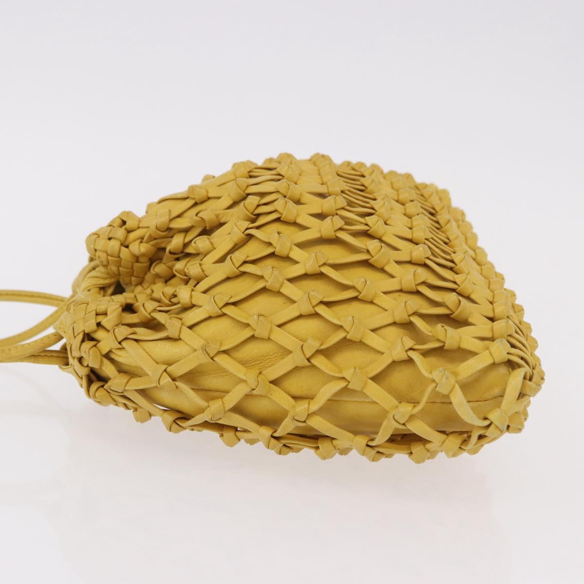Chanel Yellow Knotted Handbag