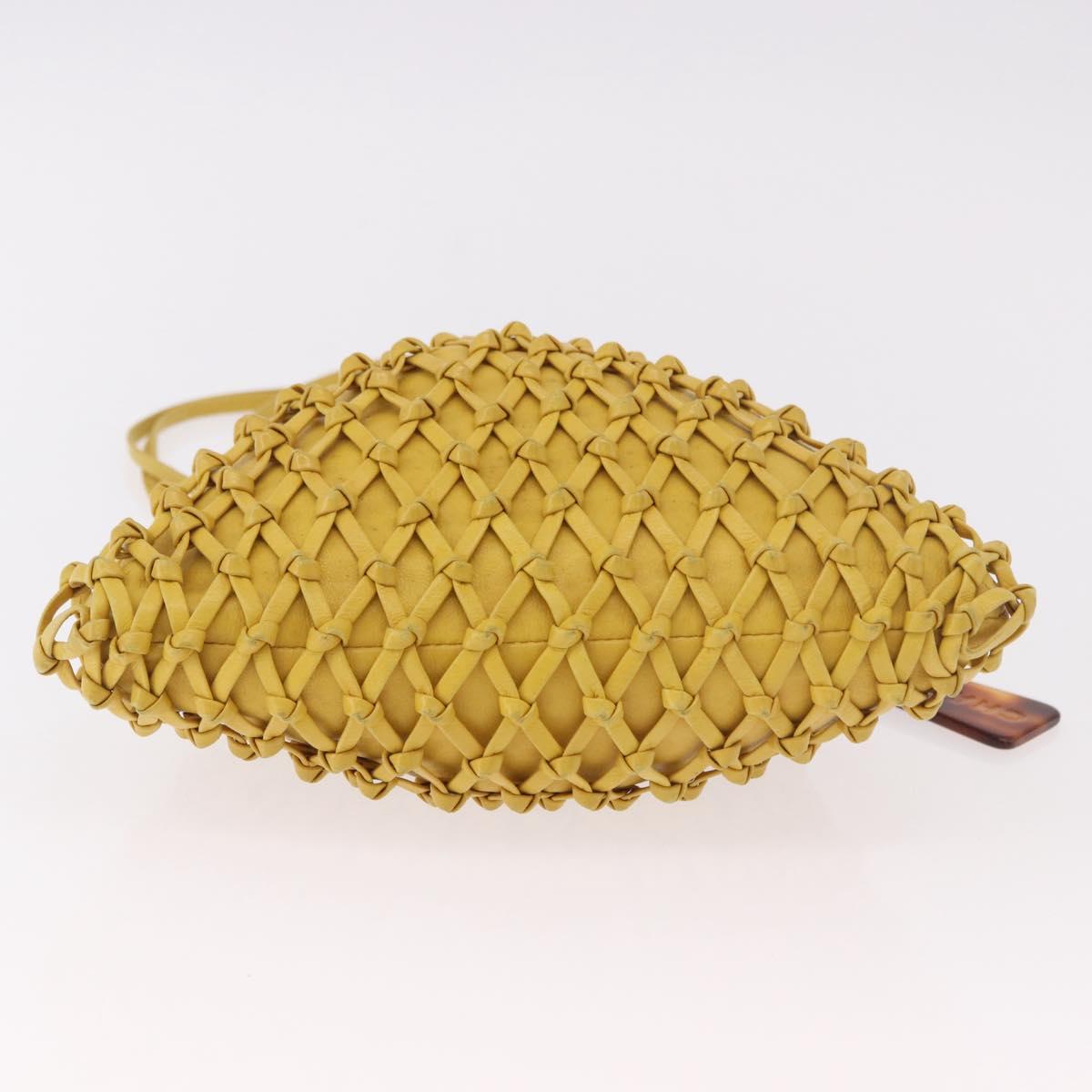 Chanel Yellow Knotted Handbag