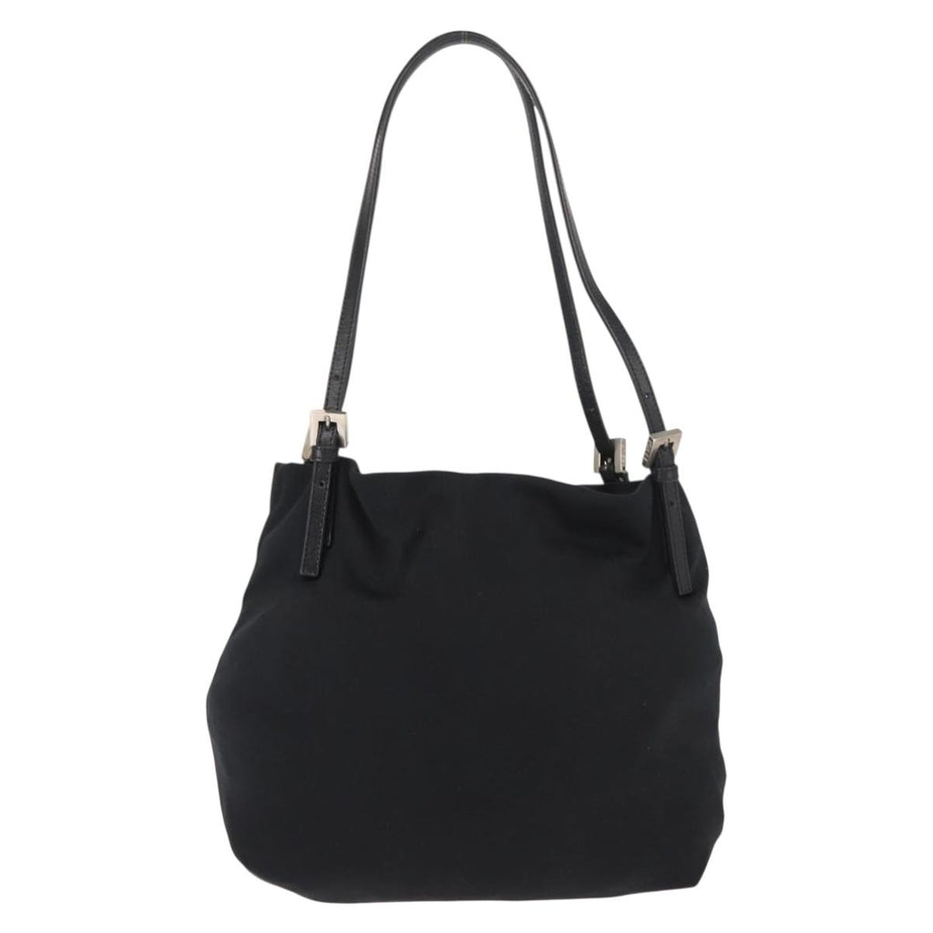 Fendi Black Nylon Baguette Tote