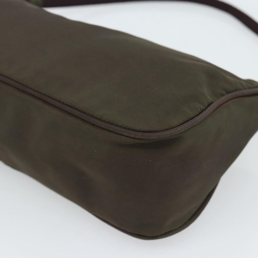 Prada Green Nylon Pochette