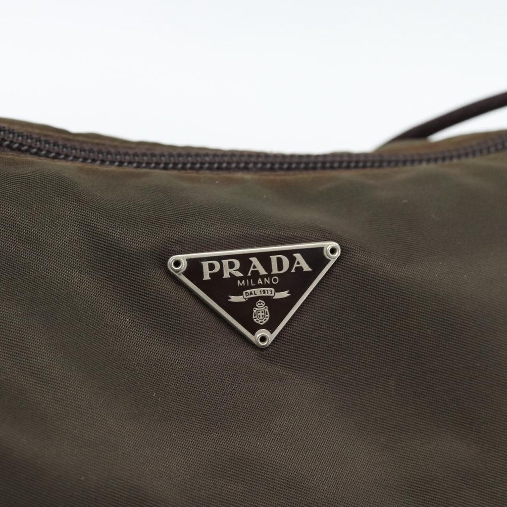 Prada Green Nylon Pochette