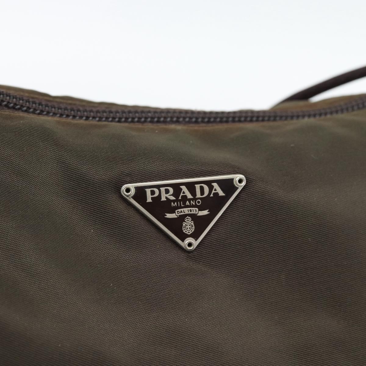 Prada Green Nylon Pochette