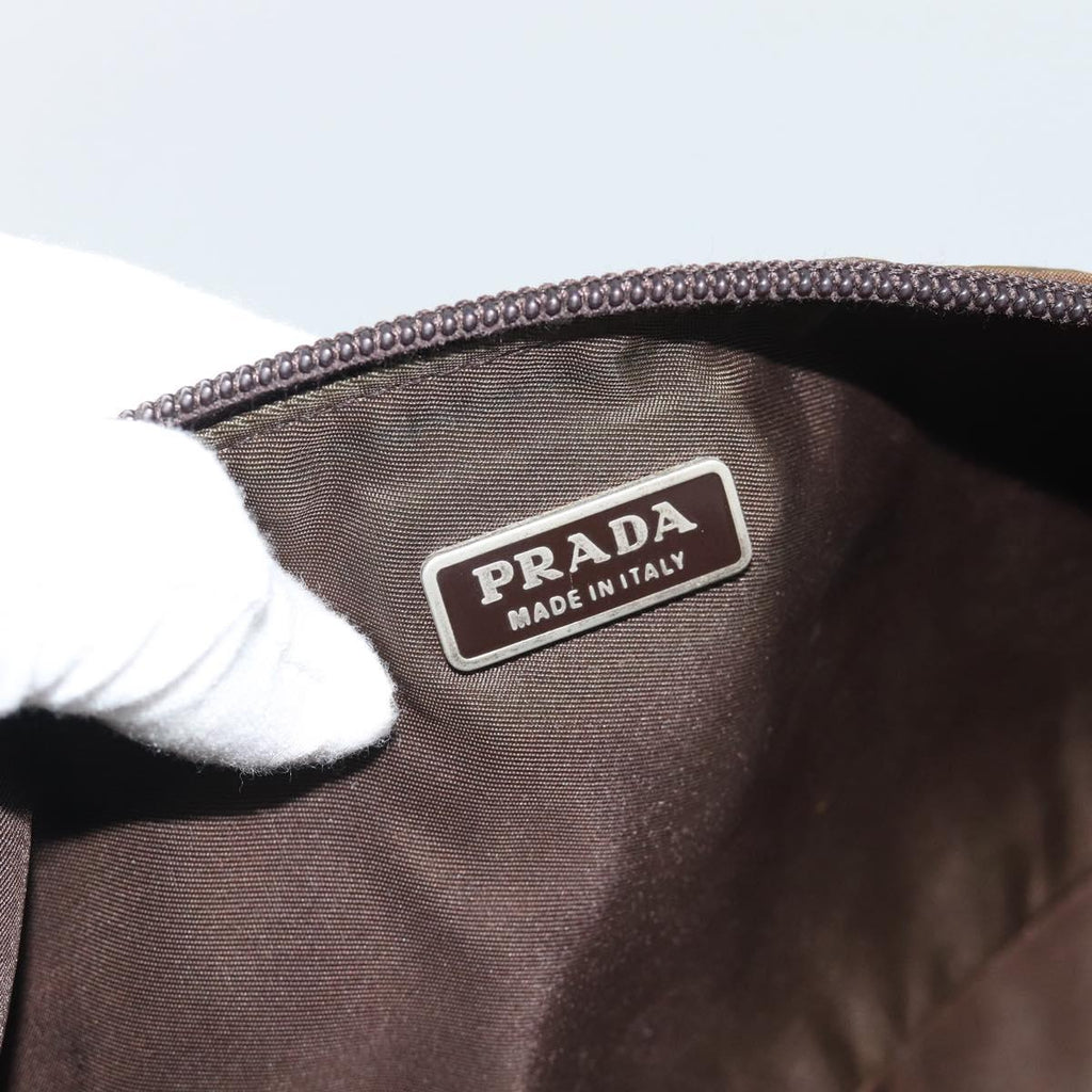 Prada Green Nylon Pochette