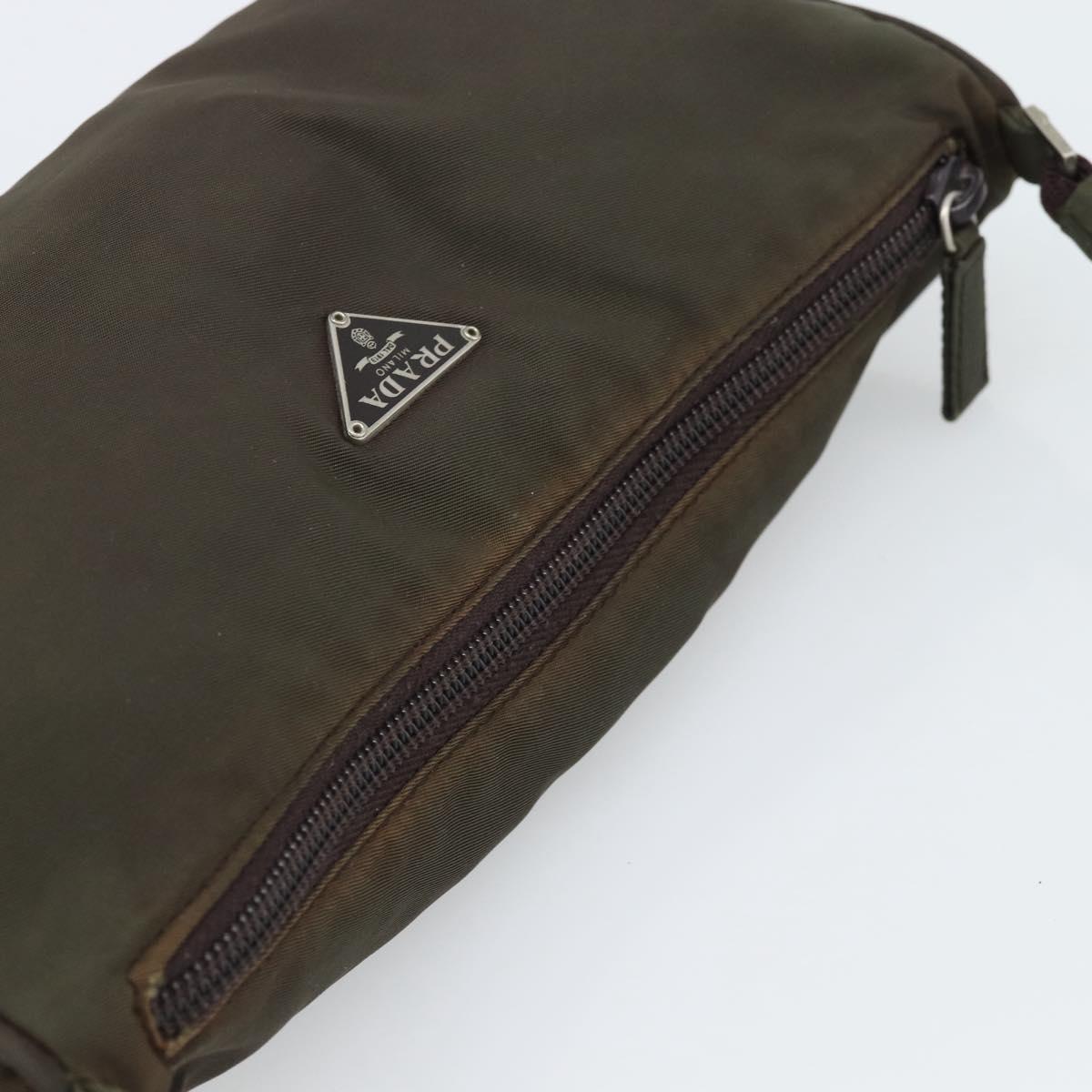 Prada Green Nylon Pochette