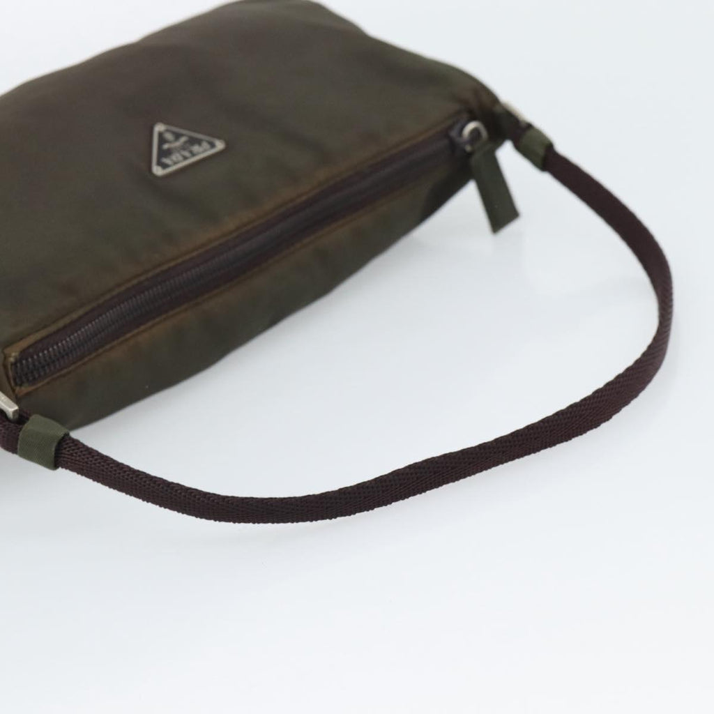 Prada Green Nylon Pochette