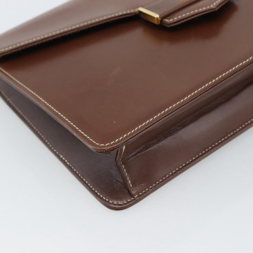 Dior Brown Leather Shoulder Bag