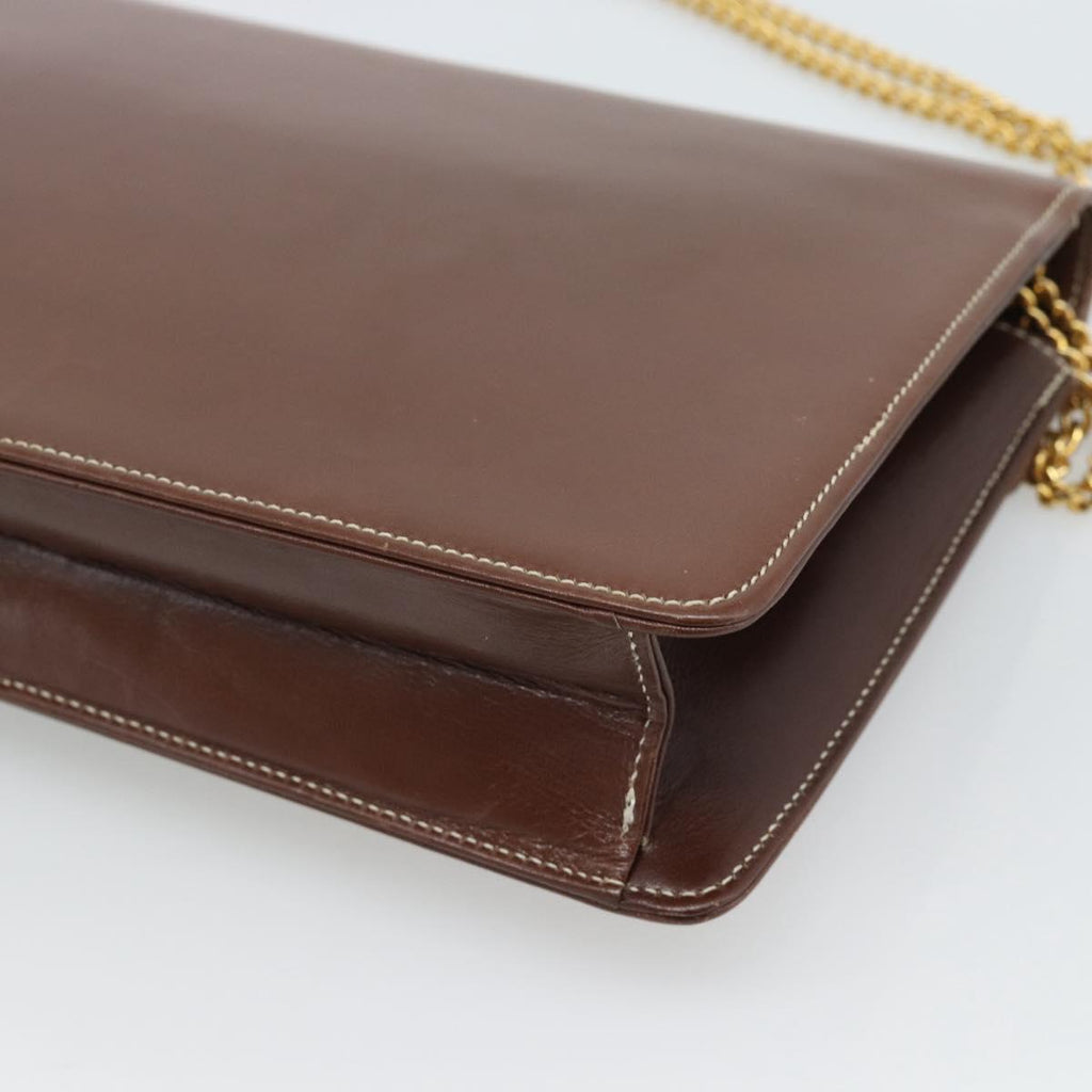Dior Brown Leather Shoulder Bag