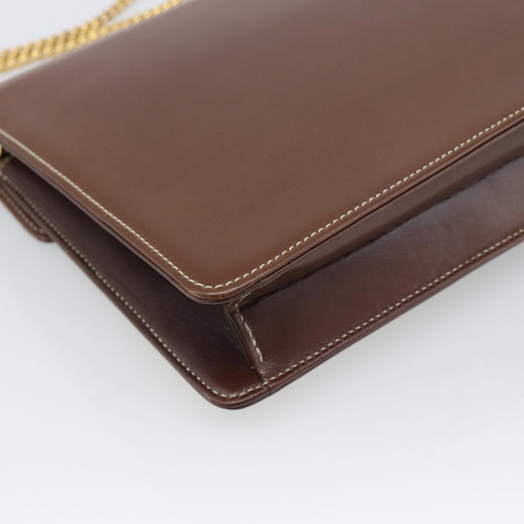 Dior Brown Leather Shoulder Bag