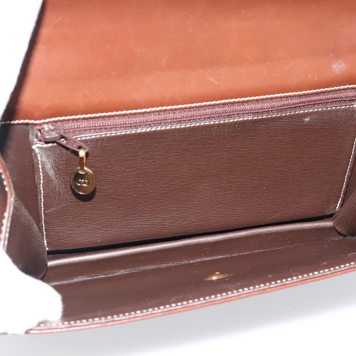Dior Brown Leather Shoulder Bag
