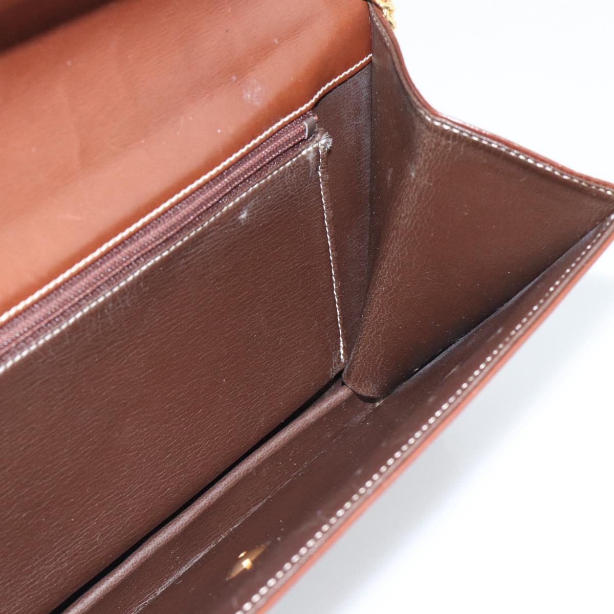 Dior Brown Leather Shoulder Bag