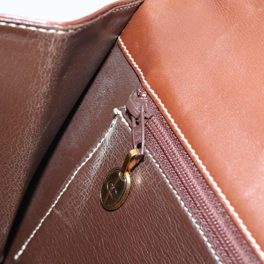 Dior Brown Leather Shoulder Bag