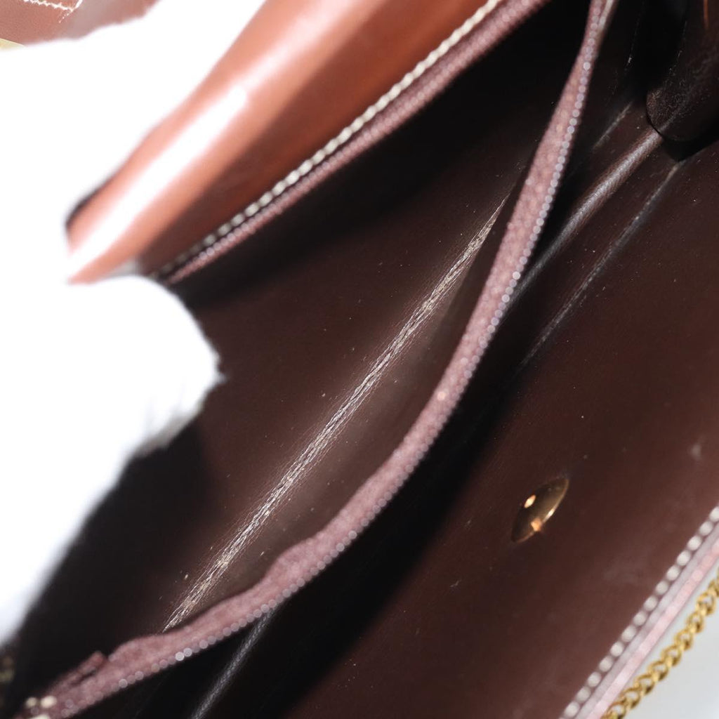 Dior Brown Leather Shoulder Bag