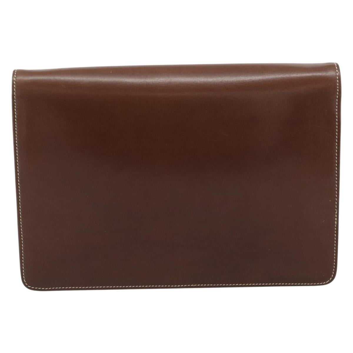Dior Brown Leather Shoulder Bag