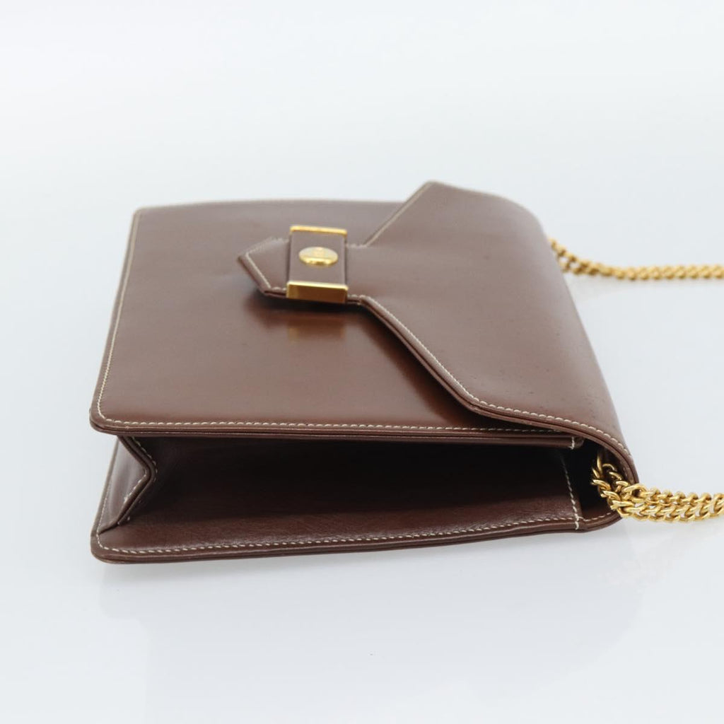 Dior Brown Leather Shoulder Bag