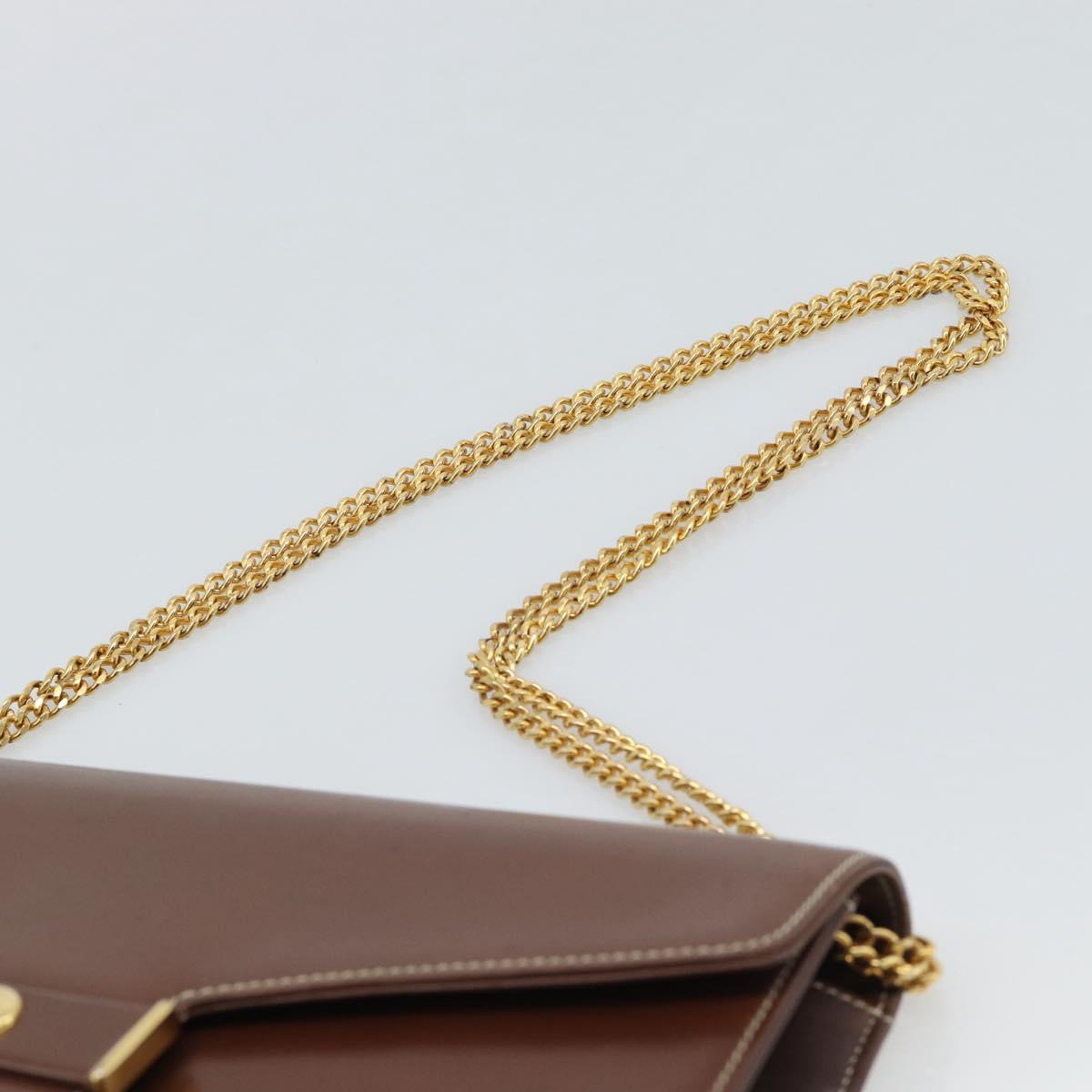 Dior Brown Leather Shoulder Bag