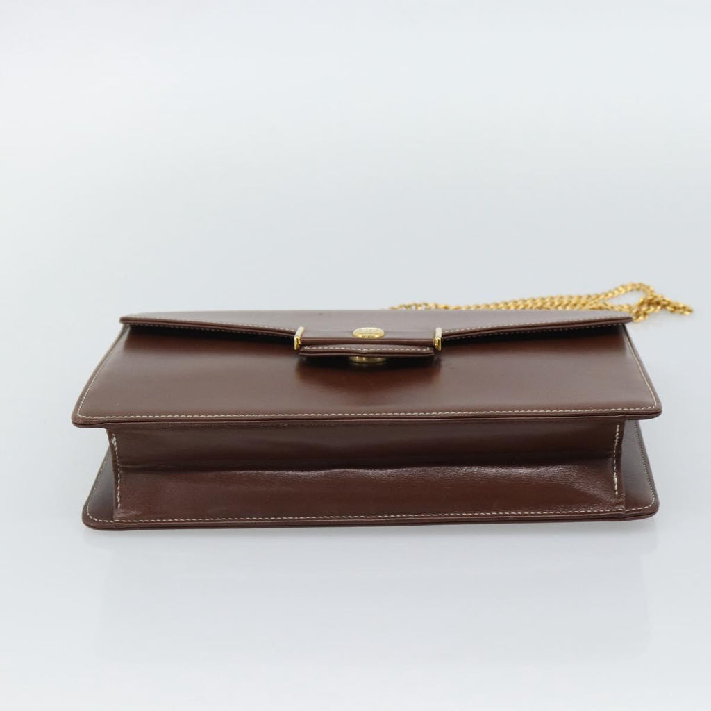 Dior Brown Leather Shoulder Bag