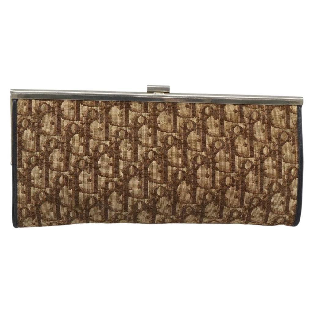 Dior Burgundy Trotter Snap Clutch