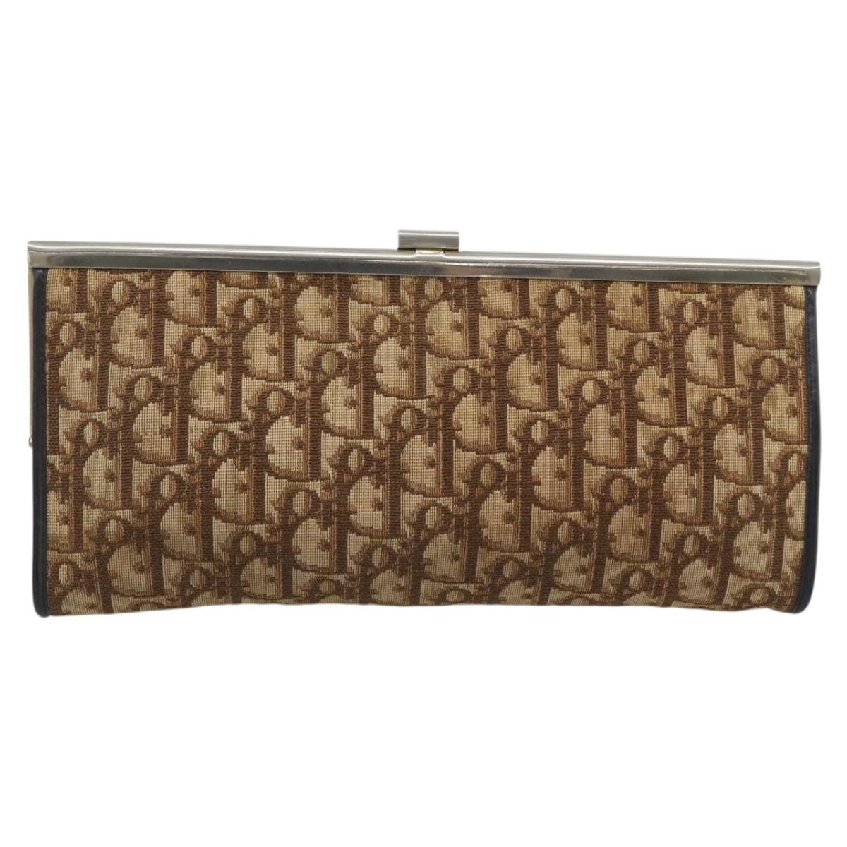 Dior Burgundy Trotter Snap Clutch
