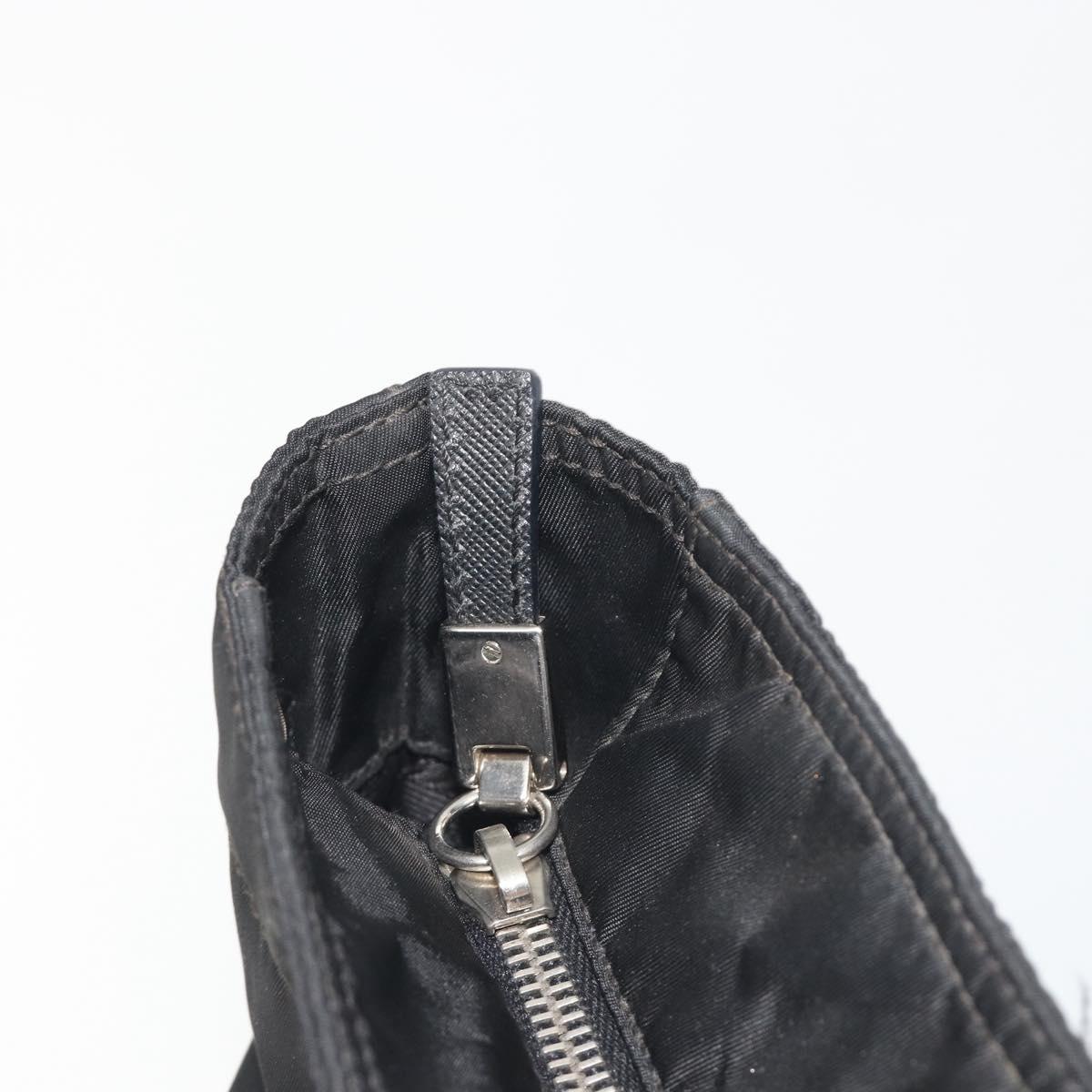 Prada Black Nylon and Leather Tote