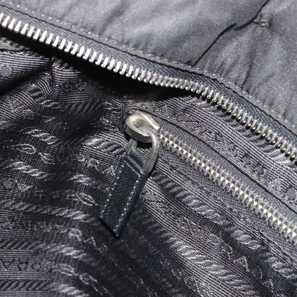 Prada Black Nylon and Leather Tote