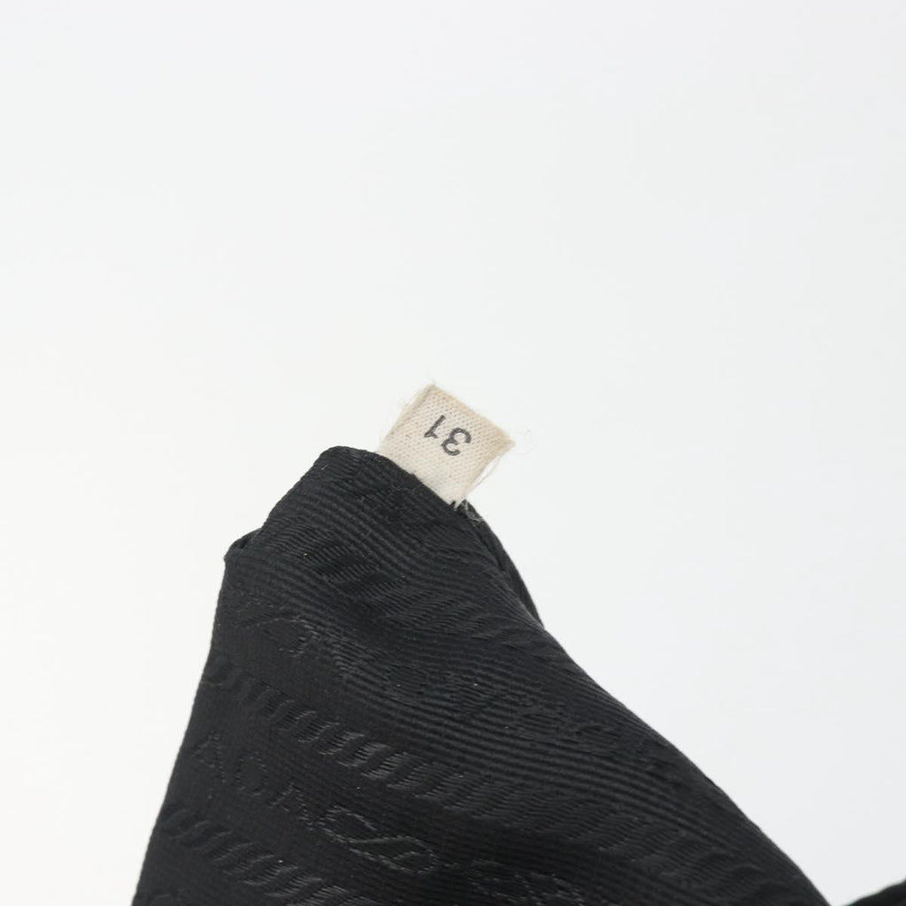 Prada Black Nylon and Leather Tote