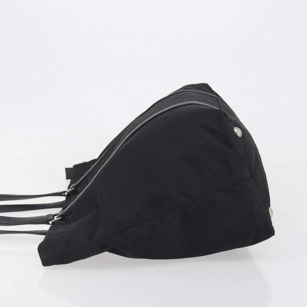 Prada Black Nylon and Leather Tote
