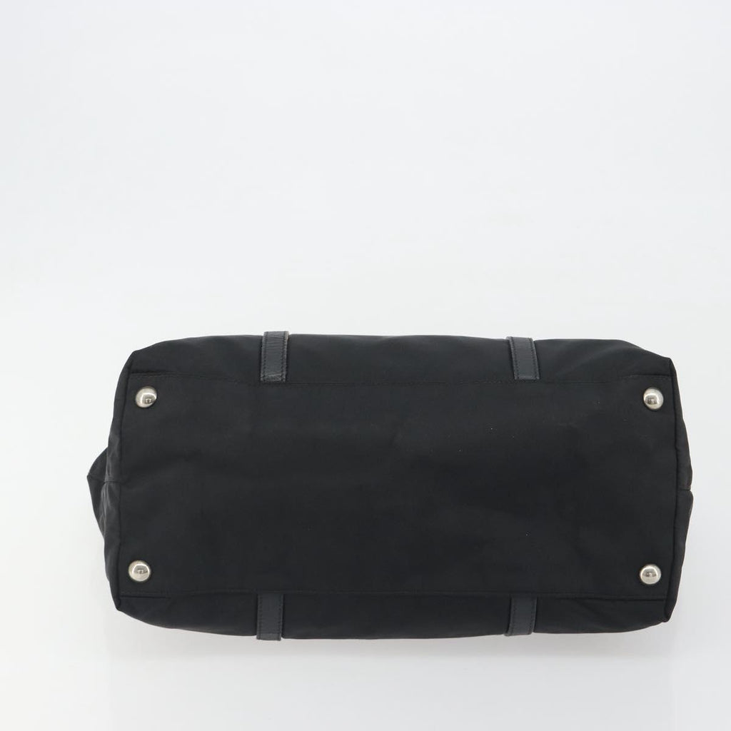 Prada Black Nylon and Leather Tote