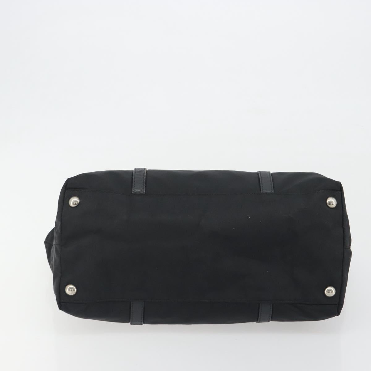 Prada Black Nylon and Leather Tote