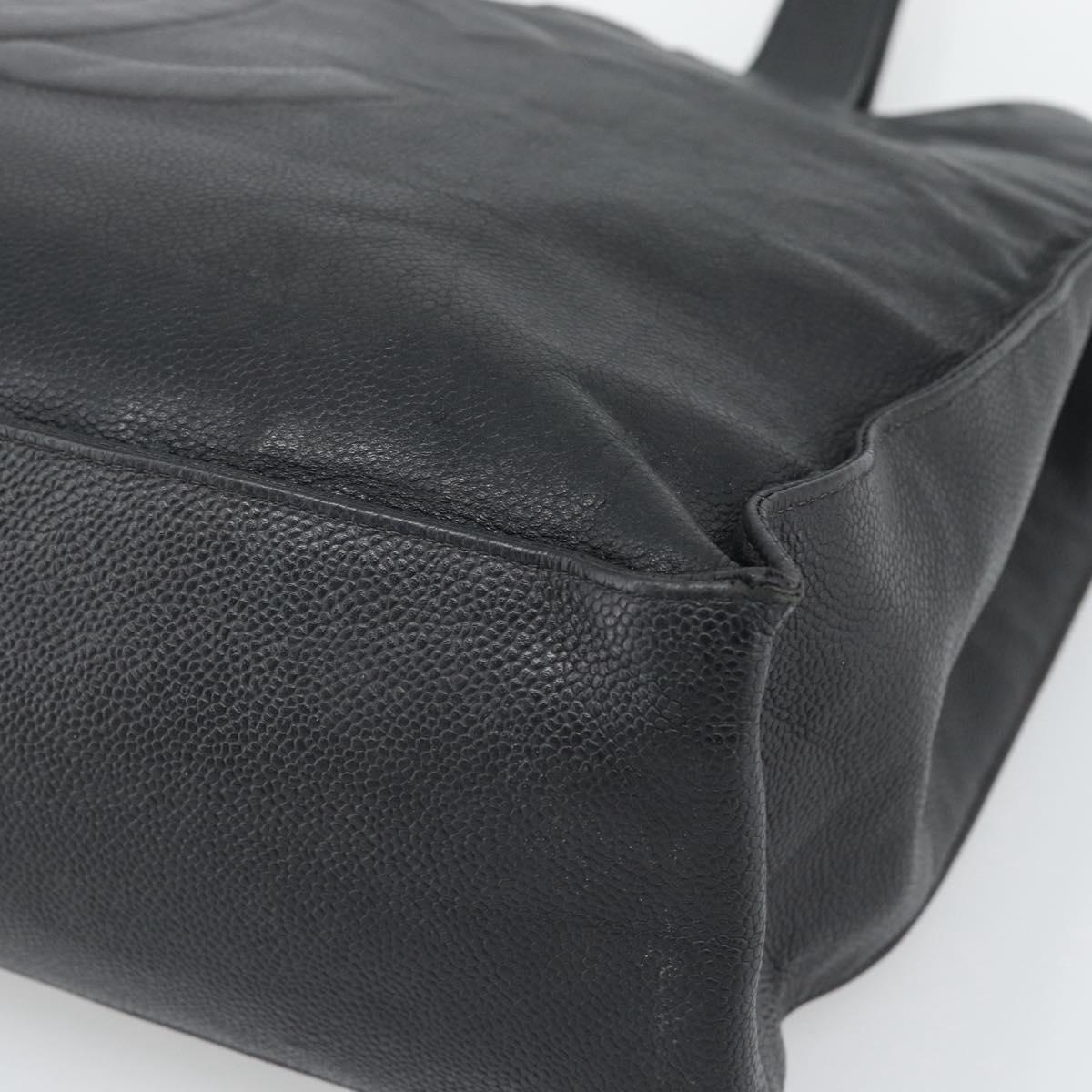 Chanel Black Caviar Leather Tote