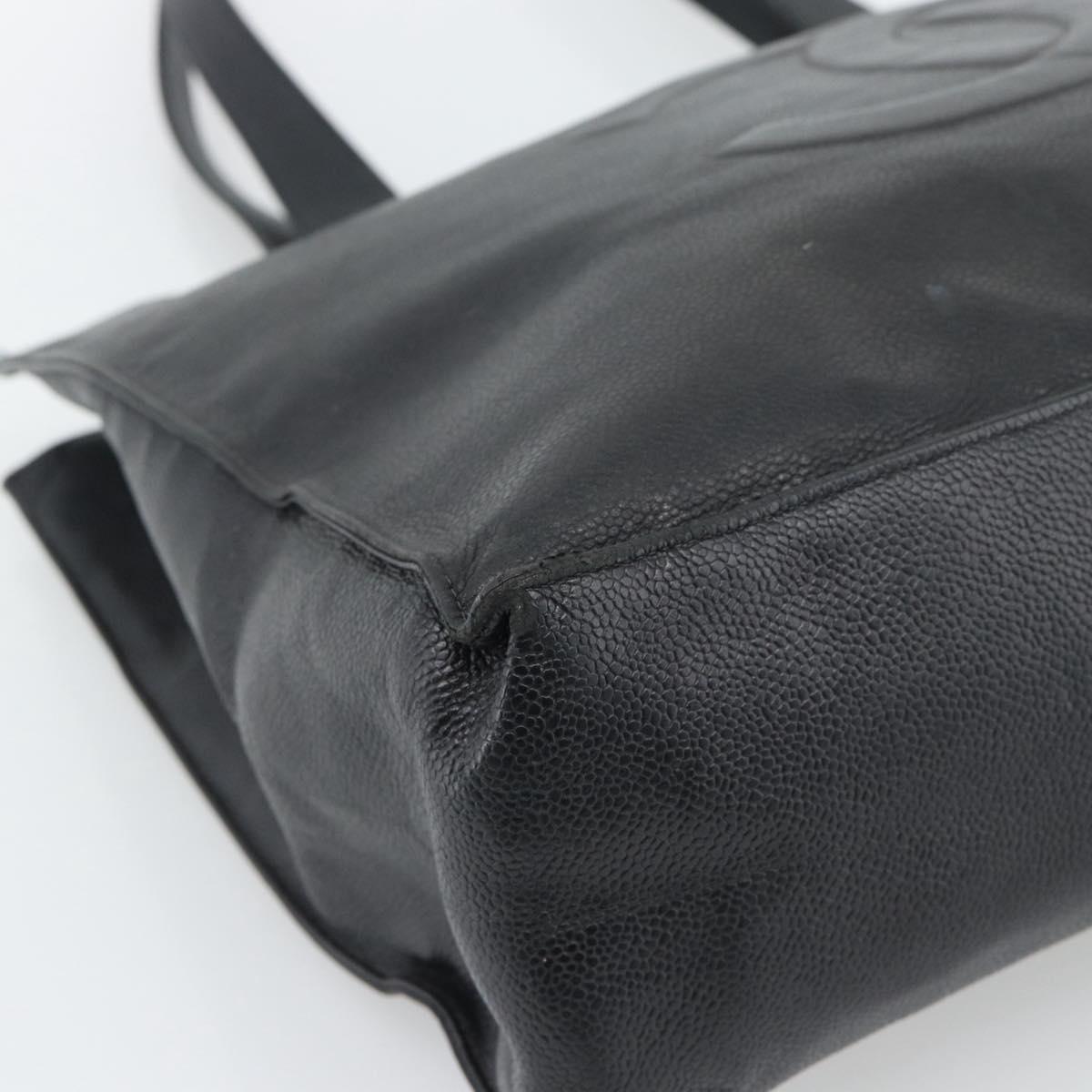 Chanel Black Caviar Leather Tote