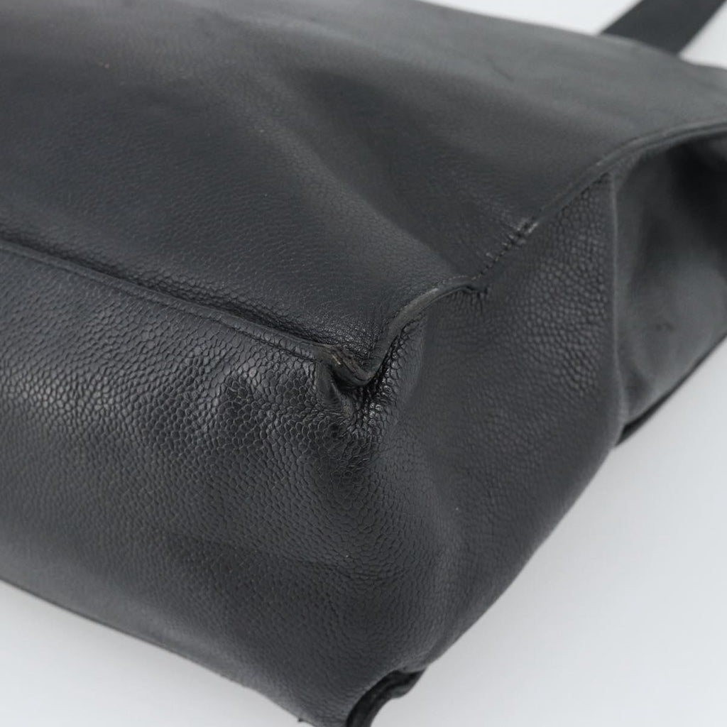 Chanel Black Caviar Leather Tote