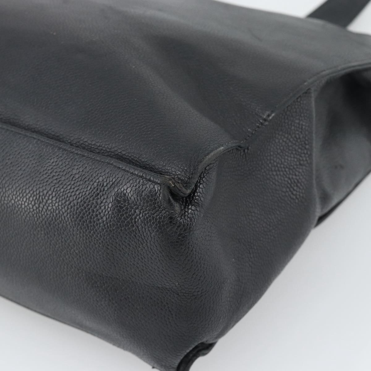 Chanel Black Caviar Leather Tote
