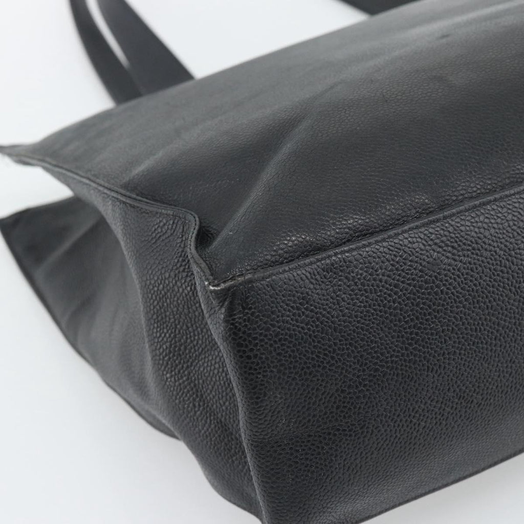 Chanel Black Caviar Leather Tote