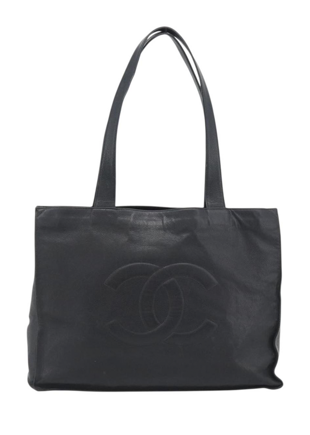 Chanel Black Caviar Leather Tote