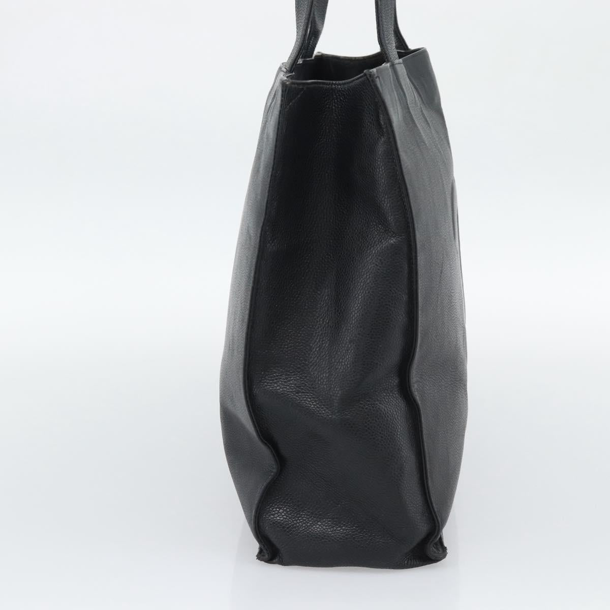 Chanel Black Caviar Leather Tote