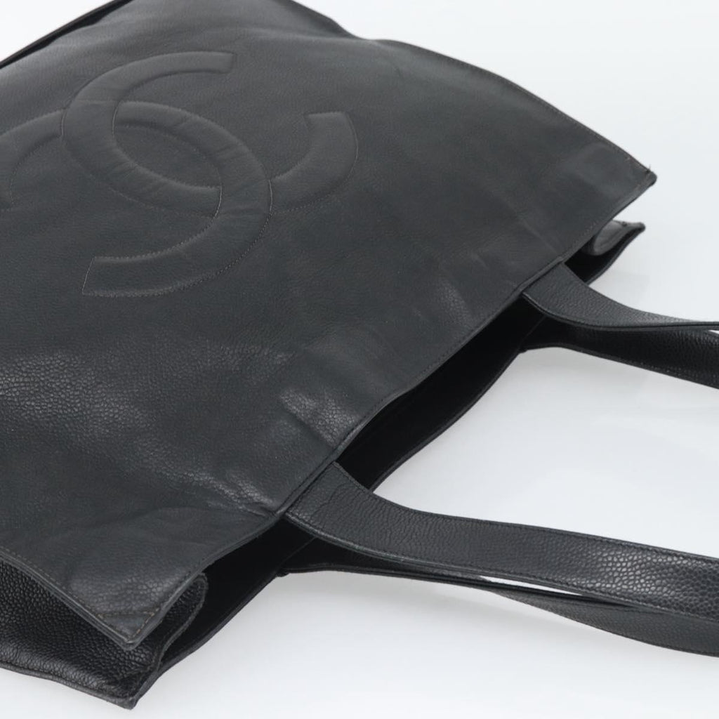 Chanel Black Caviar Leather Tote